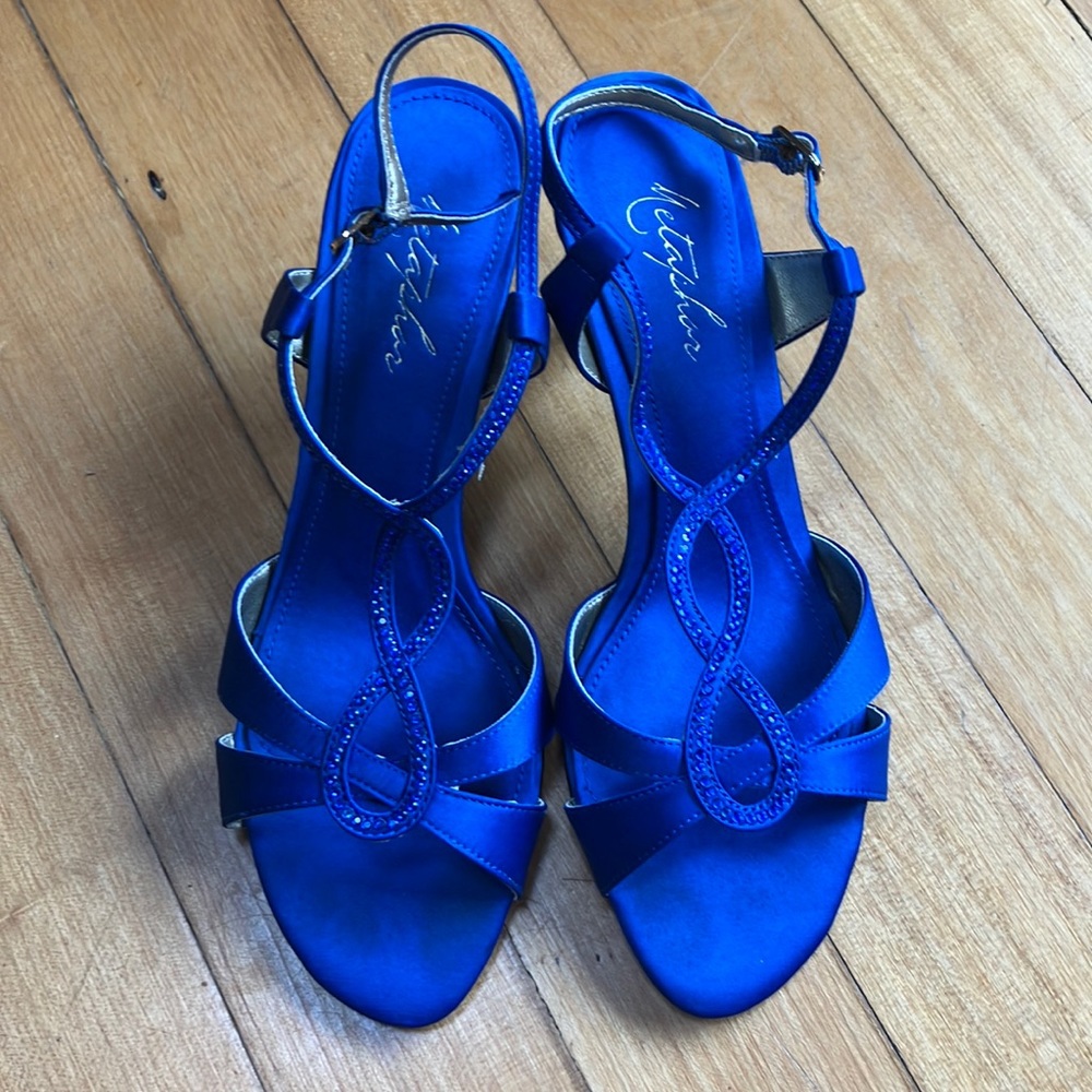 Metaphor Royal Blue Heels 8.5